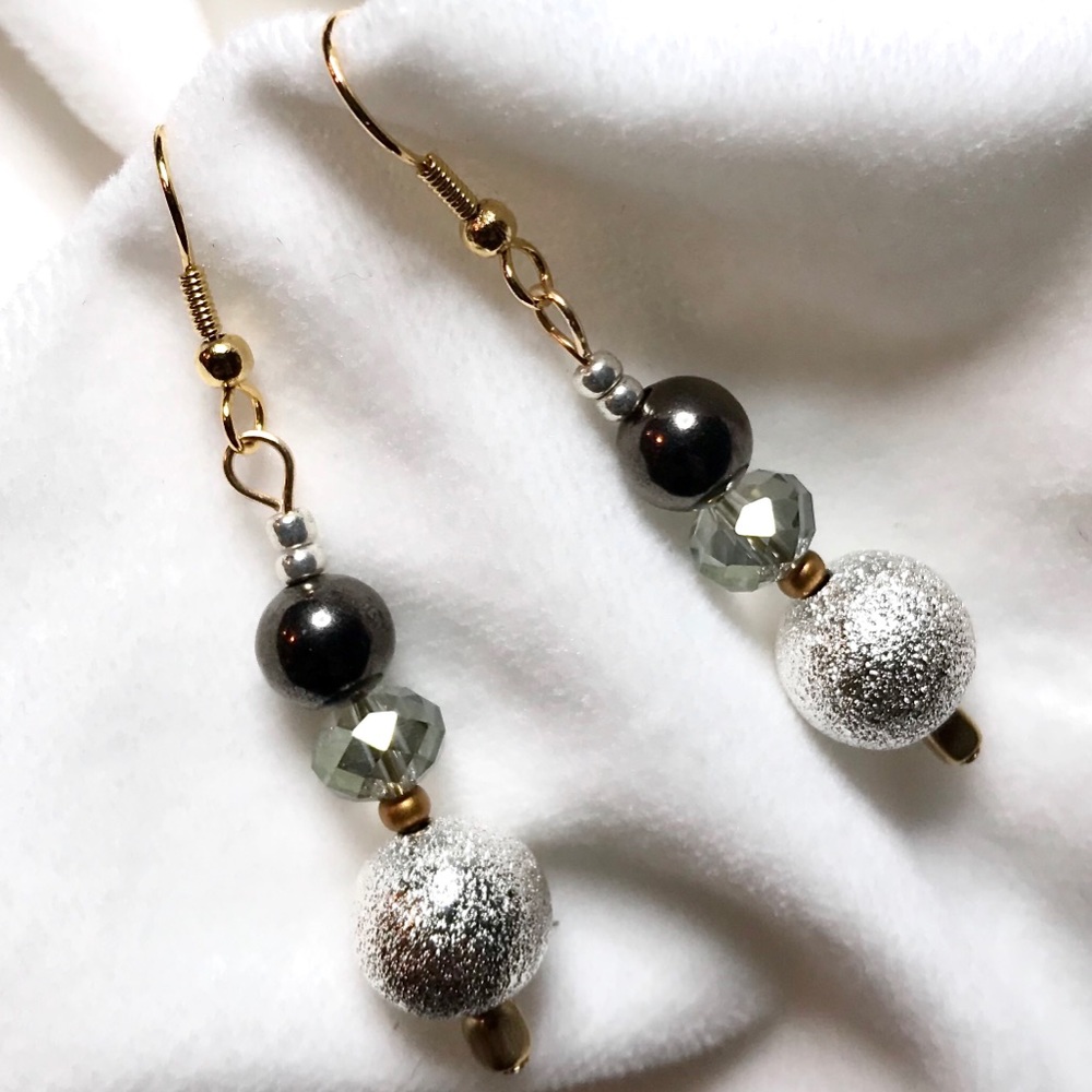 Handmade Earrings with Vintage & Modern Elements (E102-5H) New Without Tags